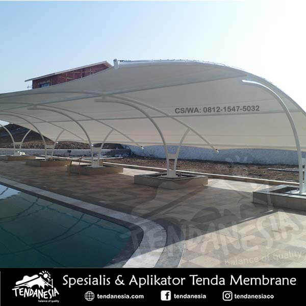 kanopi membrane atap kolam renang